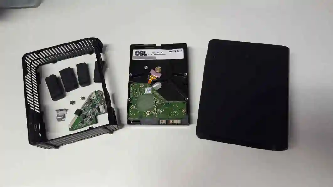 Datenrettung externe Festplatte nach Kurzschluss