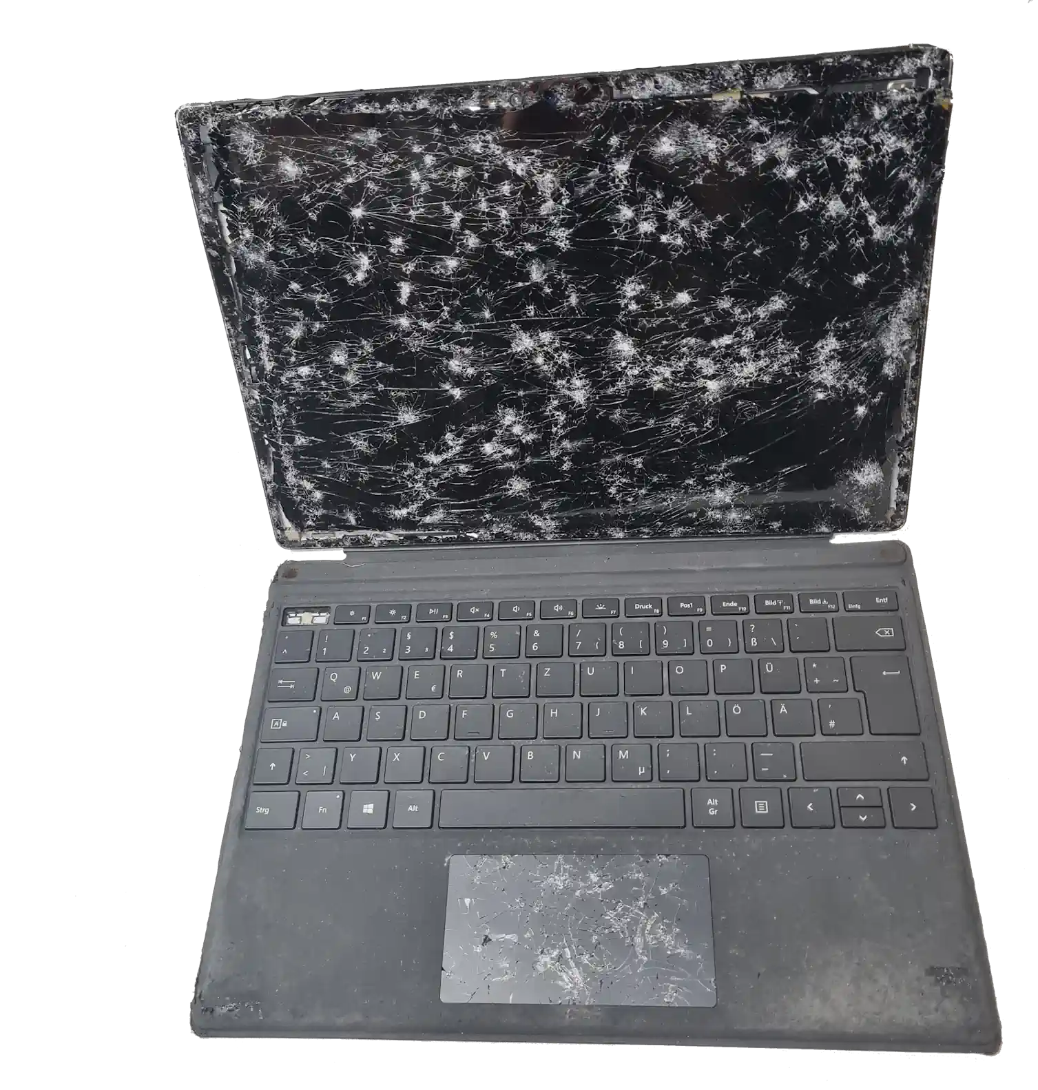 ueberfahrenes microsoft surface zur datenrettung