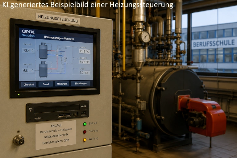 Die System Festplatte einer Heizungssteuerung mit QNX
